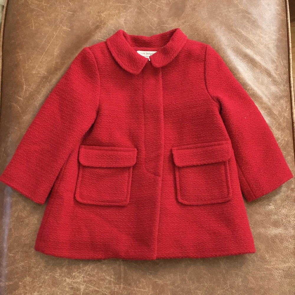 Zara baby girl red jacket